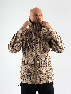 Аргамак куртка для охоты PRIDE, софт-шелл, принт камыш