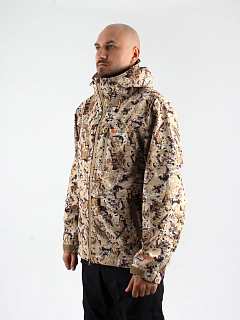 Аргамак куртка для охоты PRIDE, софт-шелл, принт камыш