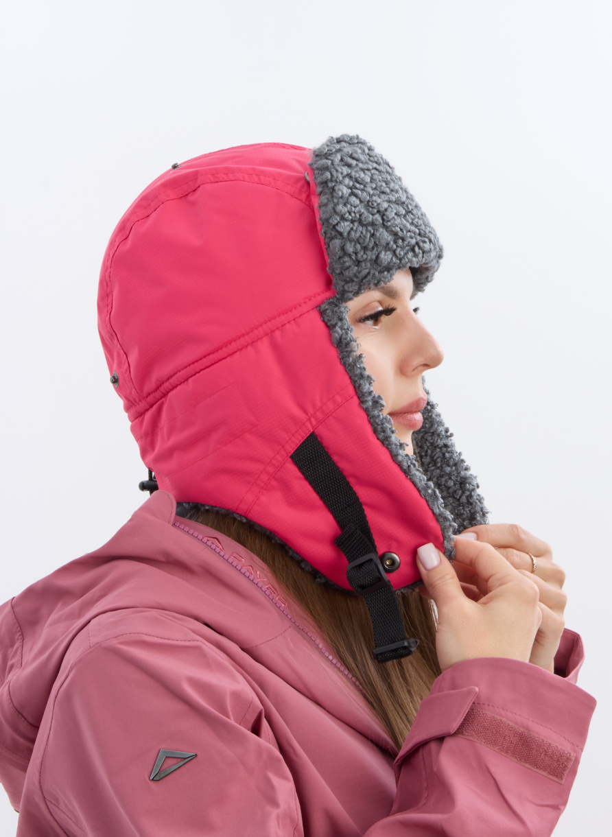 Камчатка шапка-ушанка GRAYLING, фуксия