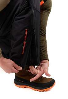 Кайт костюм PAYER, зимний -35, черный-оранжевый